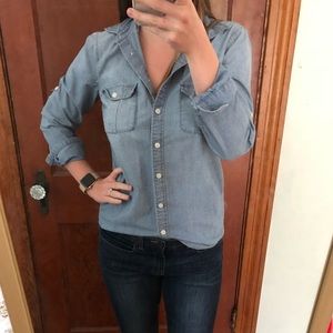 J. Crew Chambray Button Up
